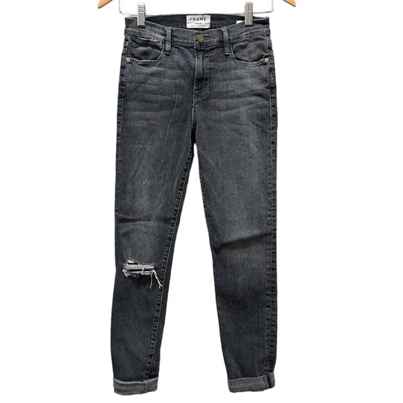 Frame Le High Skinny Light grey jeans Size 26 - Picture 1 of 8